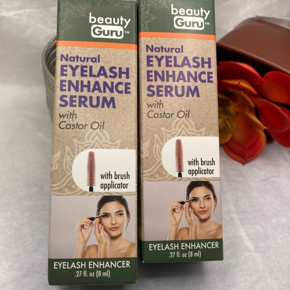 Beauty guru Makeup 35 2pk Organic Eyelash Enhance Serum With Castor